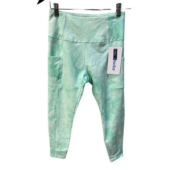 Marika Cyndi Womens High Rise Side Pocket Ankle Tie Dye Legging Size Medium NWT - Picture 13 of 16